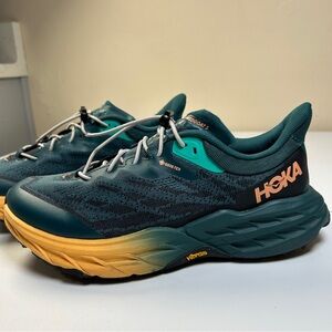 Hoka One One Women's Speedgoat 5 GORE-TEX Sneakers Deep Teal/Black Size 8.5B